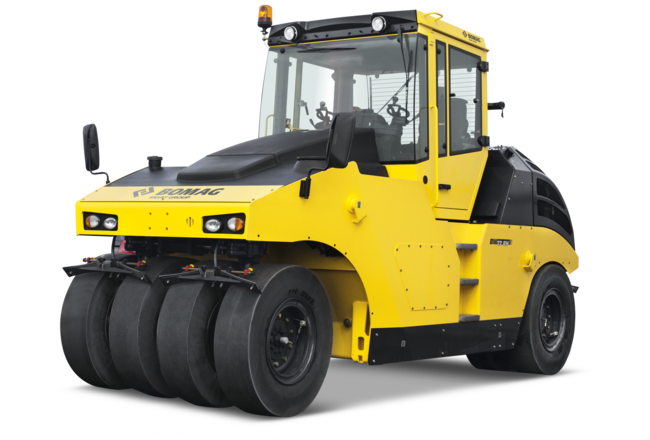 Pneumatic tyred roller BW 24 RH: Conventional compaction technology.