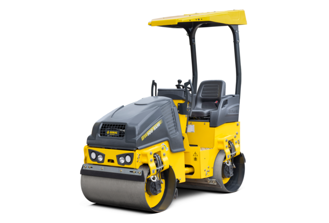 Compactador vibratório tandem leve com junta articulada BW 100 SLM-5: líderes na compactação.