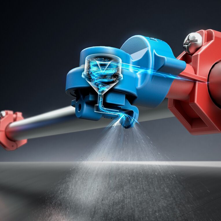 Self-cleaning sprinkler nozzles.