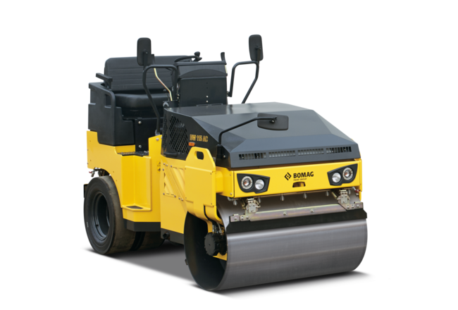 Compactador vibratório tandem leve com junta articulada BW 115 AC-5: líderes na compactação.