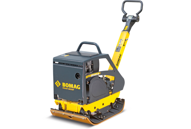 Bandeja vibrante BPR 25/40 D: Un talento universal ligero para obras de tierra, asfalto y adoquinado.