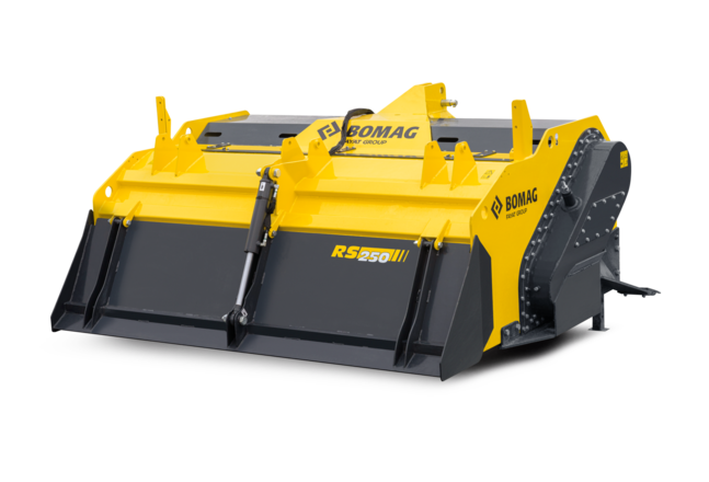 Estabilizador remolcable BOMAG RS 250: Perfecta coordinación con tractores de categoría hasta 300 CV.