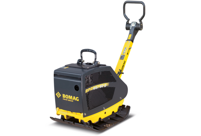 Bandeja vibrante BPR 40/60 D: Un talento universal ligero para obras de tierra, asfalto y adoquinado.